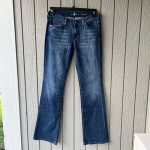 7 For All Mankind Low Rise Bootcut Jeans – Size 28 – Medium Wash NWOT